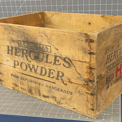 #175 Dynamite Hercules Powder Crate 