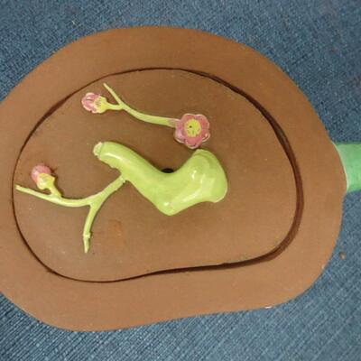 LOT 218. CLAY TEA POT