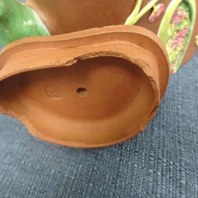 LOT 218. CLAY TEA POT