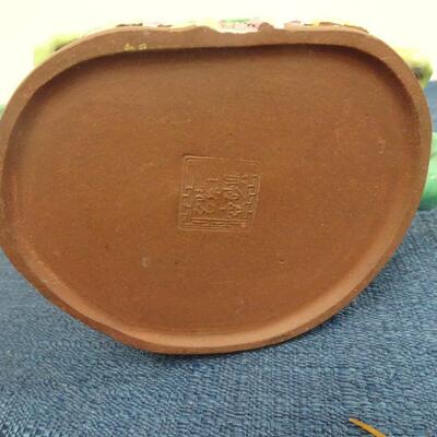 LOT 218. CLAY TEA POT