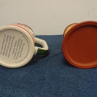 LOT 225 DECORATIVE MUGS