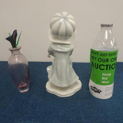 LOT 227. BOTTLE AND FIGURINE