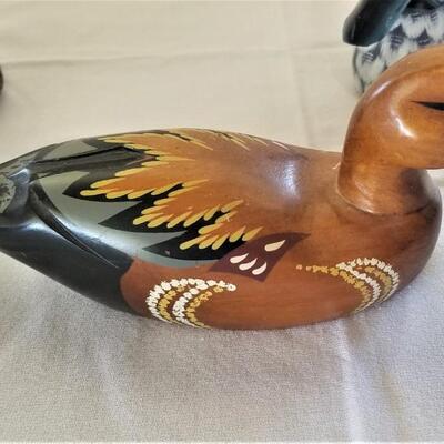 Lot #4  Lot of 3 Carved/Painted Ducks