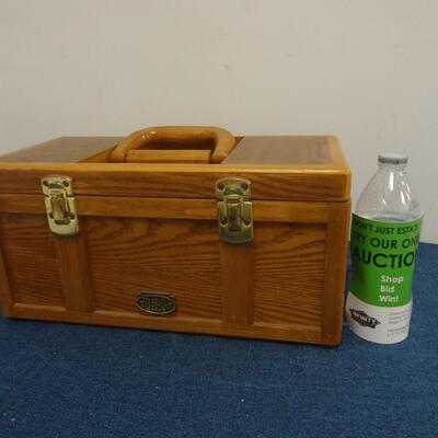 LOT 229. WOOD TOOL BOX