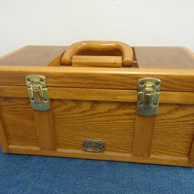 LOT 229. WOOD TOOL BOX