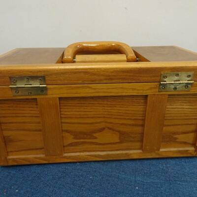 LOT 229. WOOD TOOL BOX