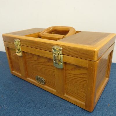 LOT 229. WOOD TOOL BOX