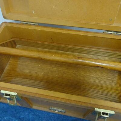 LOT 229. WOOD TOOL BOX