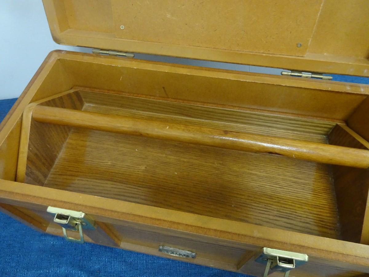 LOT 229. WOOD TOOL BOX