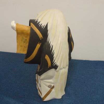 LOT 230. VINTAGE SAKE FIGURAL DECANTER