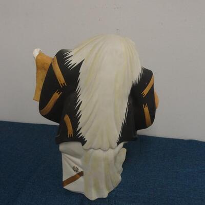 LOT 230. VINTAGE SAKE FIGURAL DECANTER