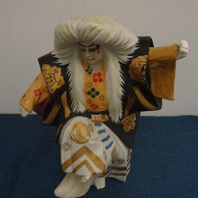 LOT 230. VINTAGE SAKE FIGURAL DECANTER