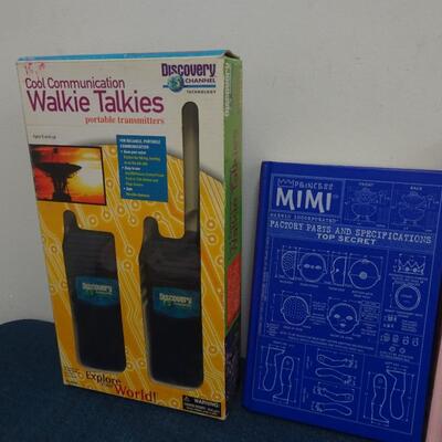 LOT 231. BOOKS, MODEL, TOY CAR AND WALKIE TALKIE SET