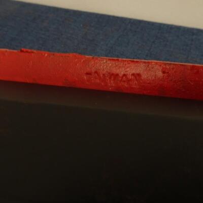LOT 233. CAST IRON WAGON WITH CLYDESDALES