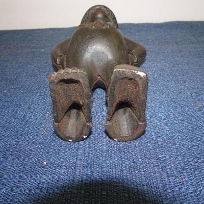 LOT 235  GIVE ME A PENNY CAST IRON BANK