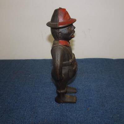 LOT 235  GIVE ME A PENNY CAST IRON BANK