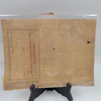 1864 CONFEDERATE $1000 BOND - GREENSBORO NC