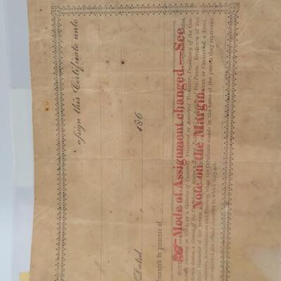 1864 CONFEDERATE $1000 BOND - GREENSBORO NC