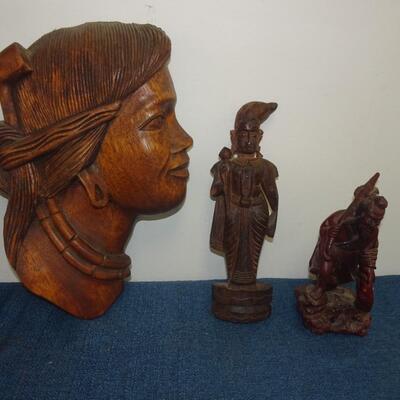 LOT 237. WOOD HOME DECOR ITEMS