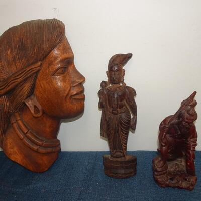 LOT 237. WOOD HOME DECOR ITEMS