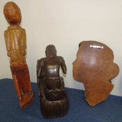 LOT 237. WOOD HOME DECOR ITEMS