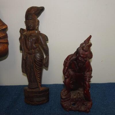 LOT 237. WOOD HOME DECOR ITEMS