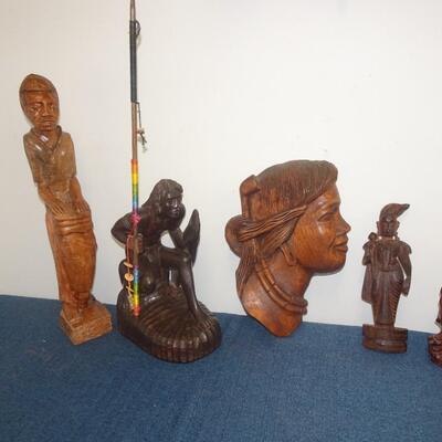 LOT 237. WOOD HOME DECOR ITEMS