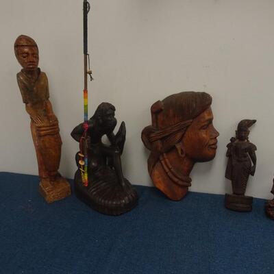 LOT 237. WOOD HOME DECOR ITEMS