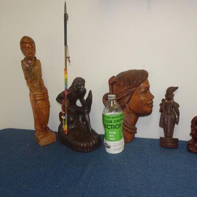 LOT 237. WOOD HOME DECOR ITEMS