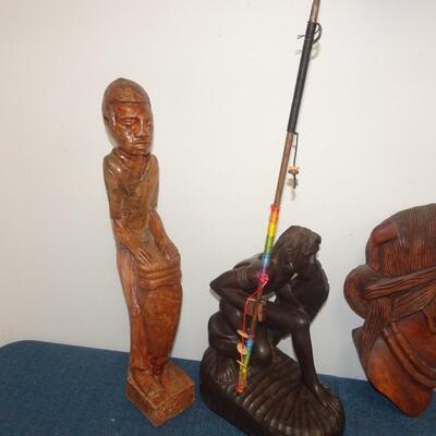 LOT 237. WOOD HOME DECOR ITEMS