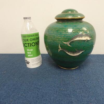 LOT 240 CLOISONNE URN