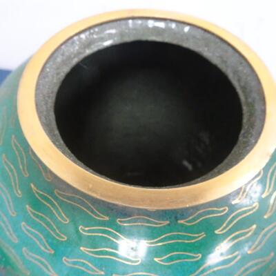LOT 240 CLOISONNE URN