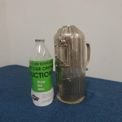 LOT 260. GODINGER SILVER PLATE TUXEDO WINE BOTTLE HOLDER