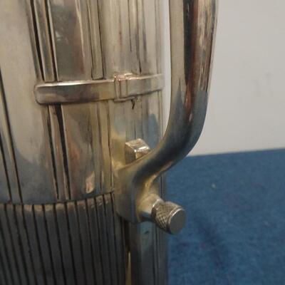 LOT 260. GODINGER SILVER PLATE TUXEDO WINE BOTTLE HOLDER