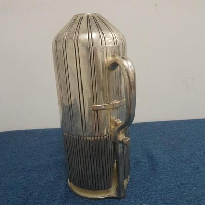LOT 260. GODINGER SILVER PLATE TUXEDO WINE BOTTLE HOLDER