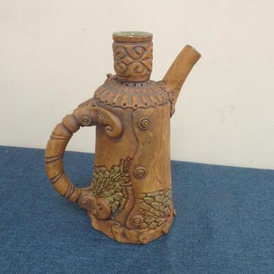 LOT 263. CERAMIC DECORATIVE PITCHER