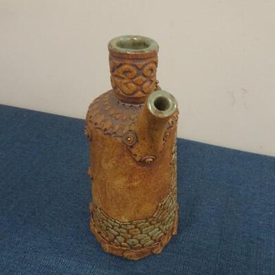 LOT 263. CERAMIC DECORATIVE PITCHER