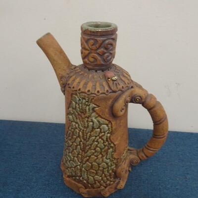 LOT 263. CERAMIC DECORATIVE PITCHER