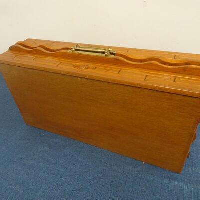 LOT 270. VINTAGE FOLDING CHESS BOARD