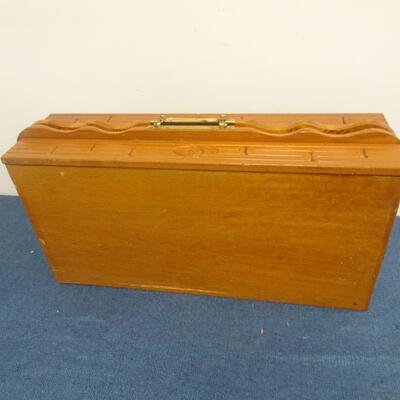LOT 270. VINTAGE FOLDING CHESS BOARD