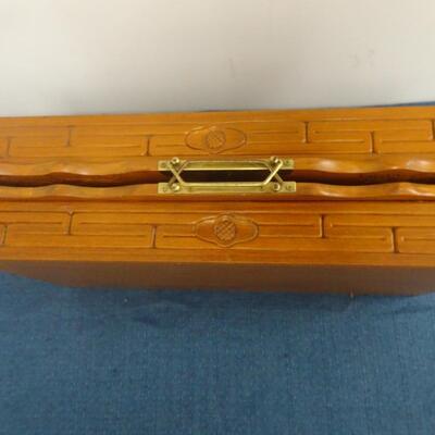 LOT 270. VINTAGE FOLDING CHESS BOARD