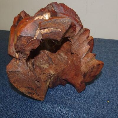 LOT 284 WOOD CARVED FIGURINE