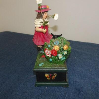 LOT 288. BUTTERFLY CAST IRON BANK
