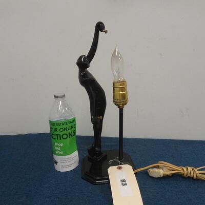 LOT 83. ART DECO STYLE LAMP