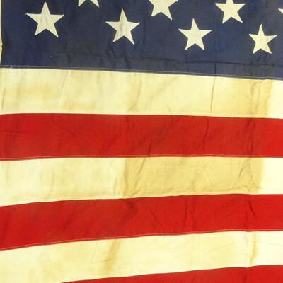 LOT 306. COTTON AMERICAN FLAG