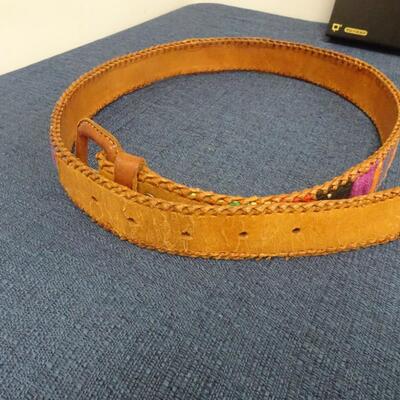 LOT 309. BELTS, GONE WITH THE WIND VHS SET AND TOTE BAG