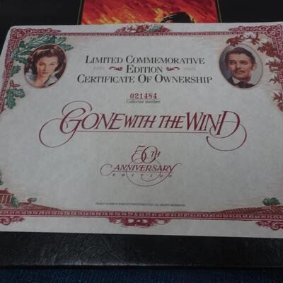 LOT 309. BELTS, GONE WITH THE WIND VHS SET AND TOTE BAG