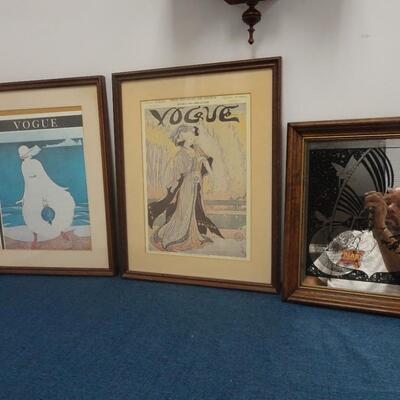 LOT 310.  VOGUE HOME DECOR AND MIRROR