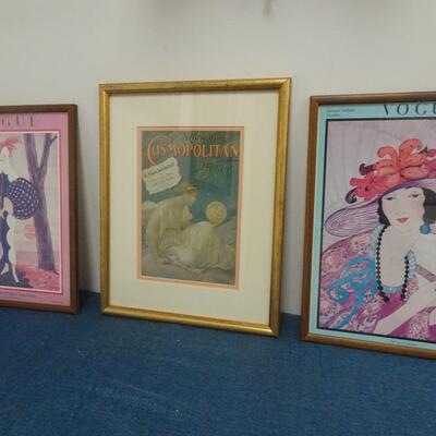 LOT 311. HOME DECOR FRAMED ART