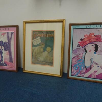 LOT 311. HOME DECOR FRAMED ART
